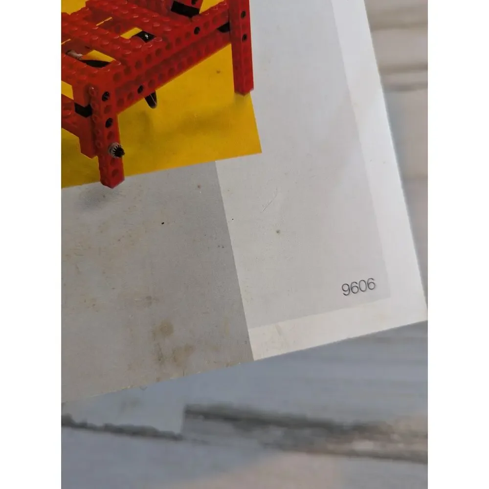 RARE Vintage 1992 LEGO DACTA 9606 Technic Pneumatic Teacher Guide Project Cards